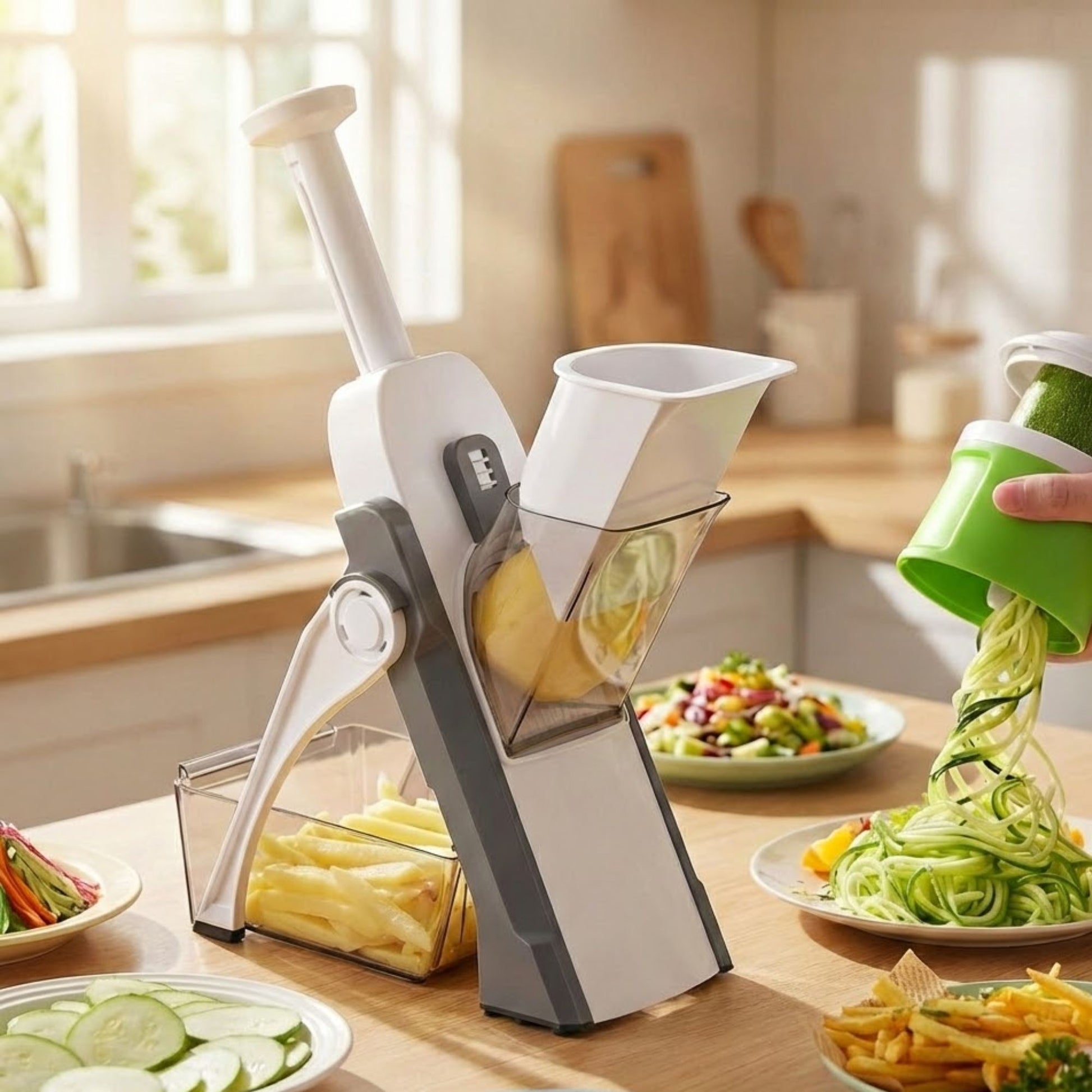 Vegetable Chopper & Spiralizer with Mandoline