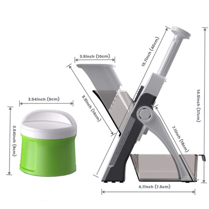 Vegetable Chopper and Spiralizer for Zucchini Noodles with Mandoline Slicer Attachment