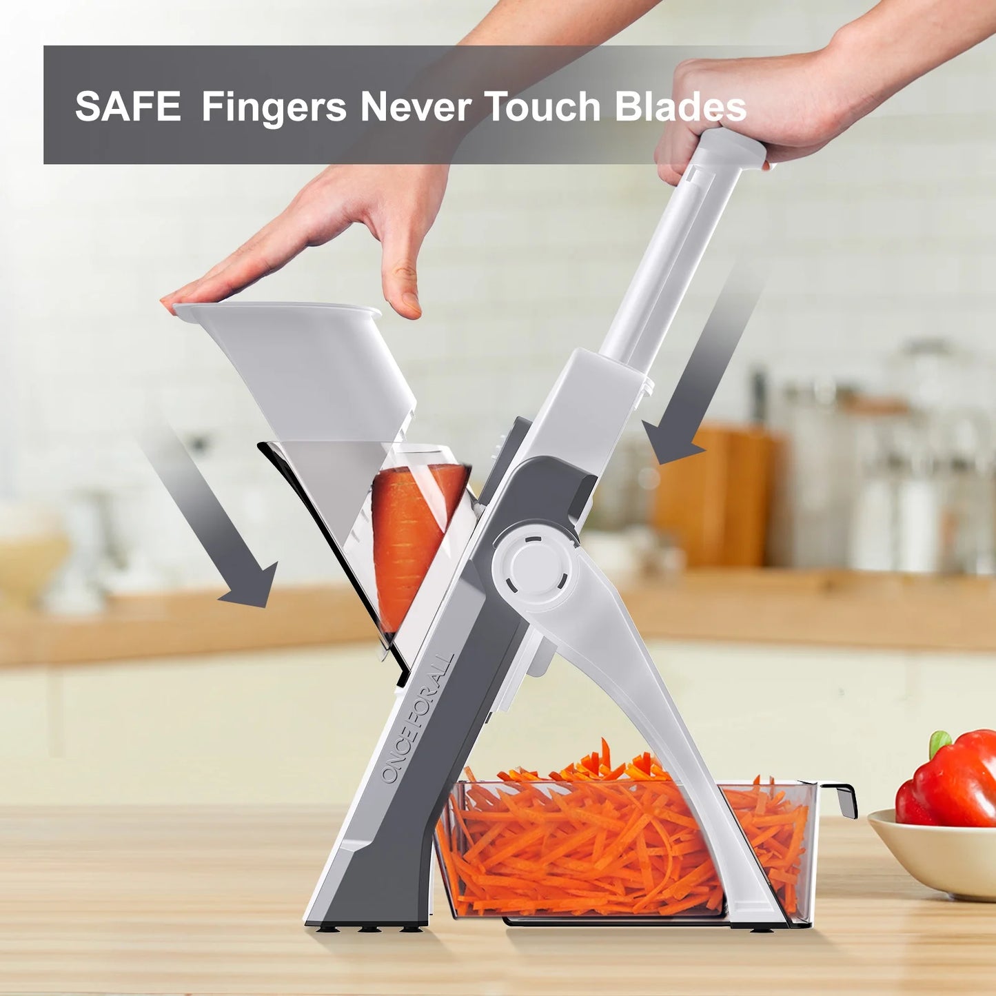 Vegetable Chopper and Spiralizer for Zucchini Noodles with Mandoline Slicer Attachment