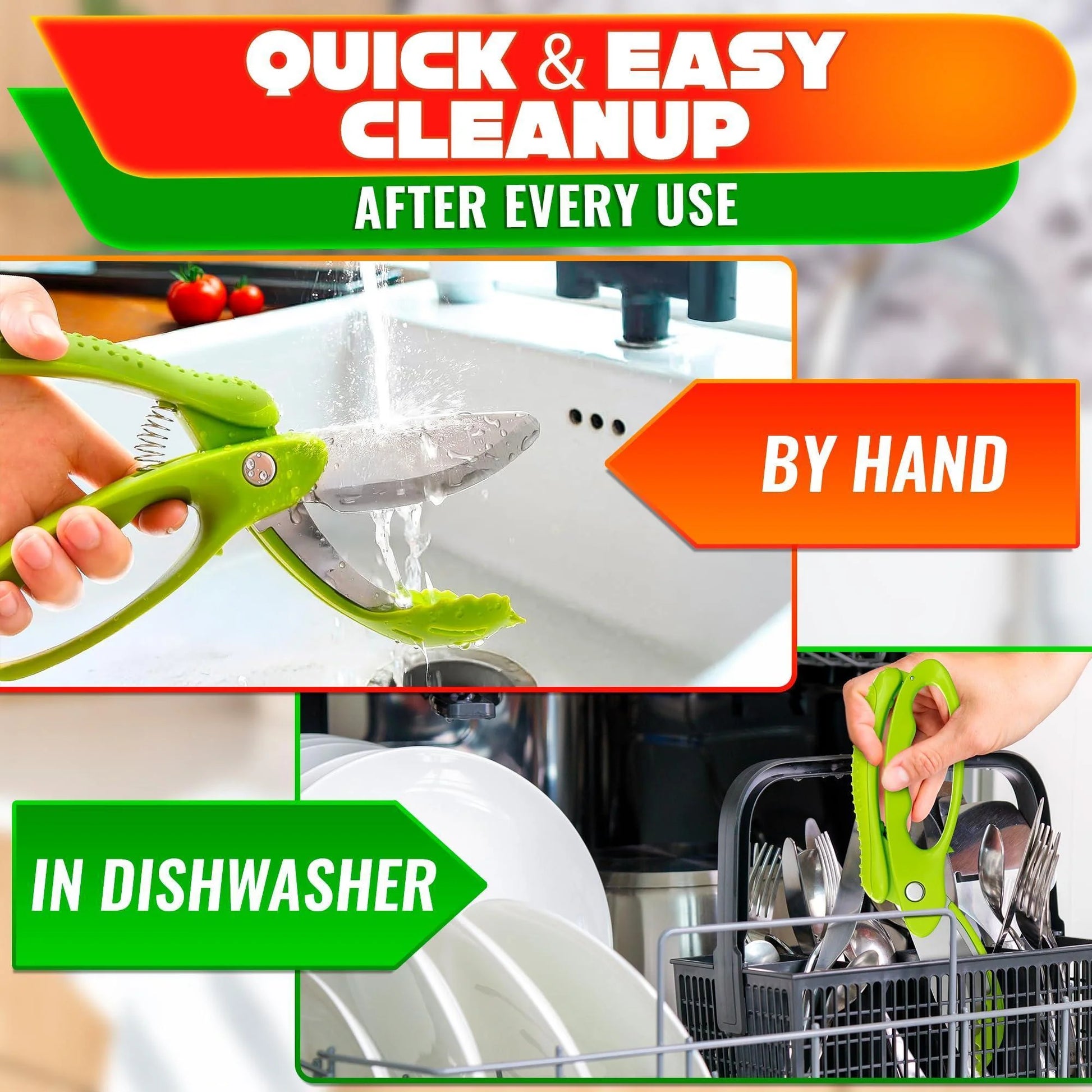 Professional Salad Chopper Scissors - Vegetable Cutting Tool for Effortless Chopped Salads and Lettuce Shredding