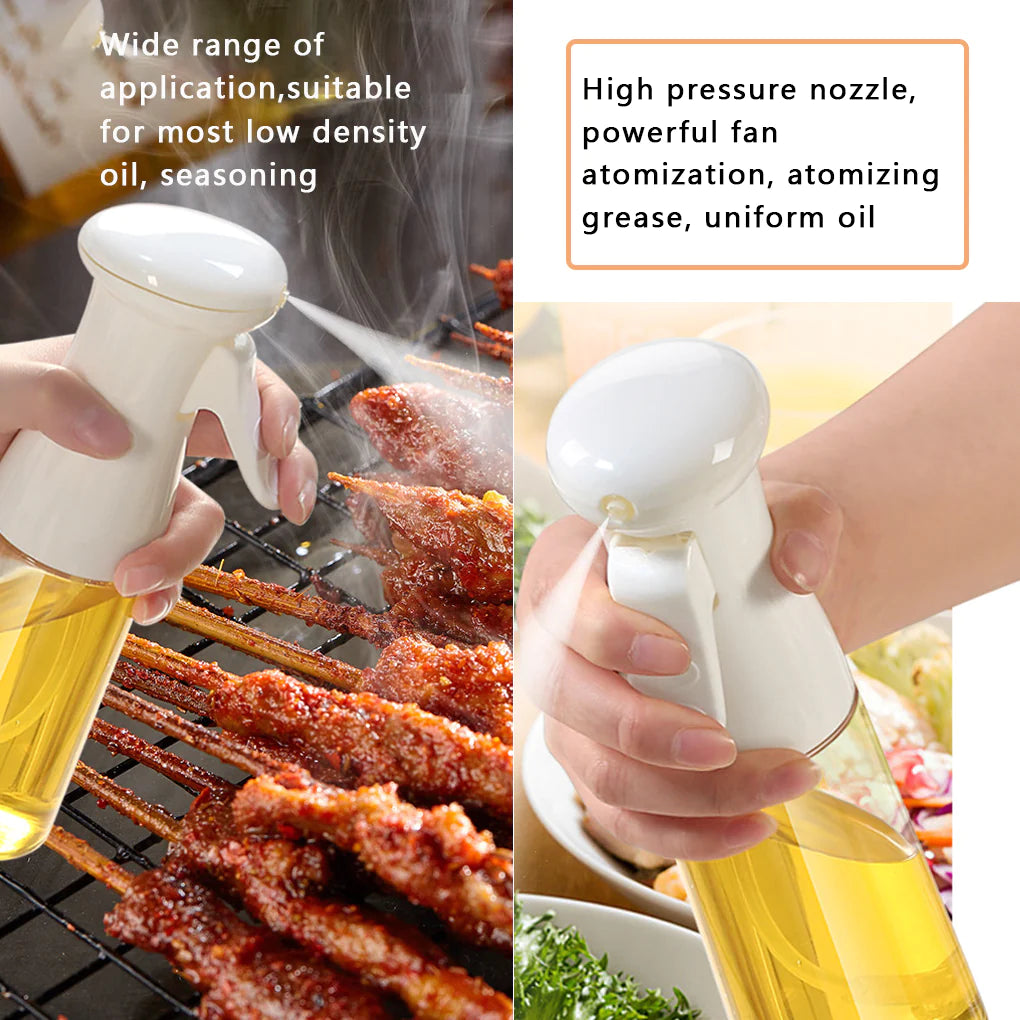 210ML Olive Oil Spray Dispenser for BBQ, Cooking, and Baking - Versatile Vinegar and Oil Bottle for Dressing Salads