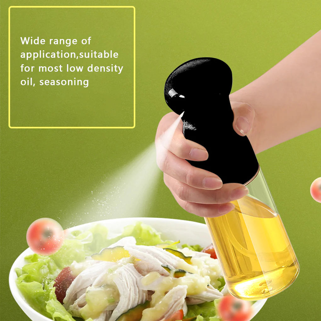 210ML Olive Oil Spray Dispenser for BBQ, Cooking, and Baking - Versatile Vinegar and Oil Bottle for Dressing Salads